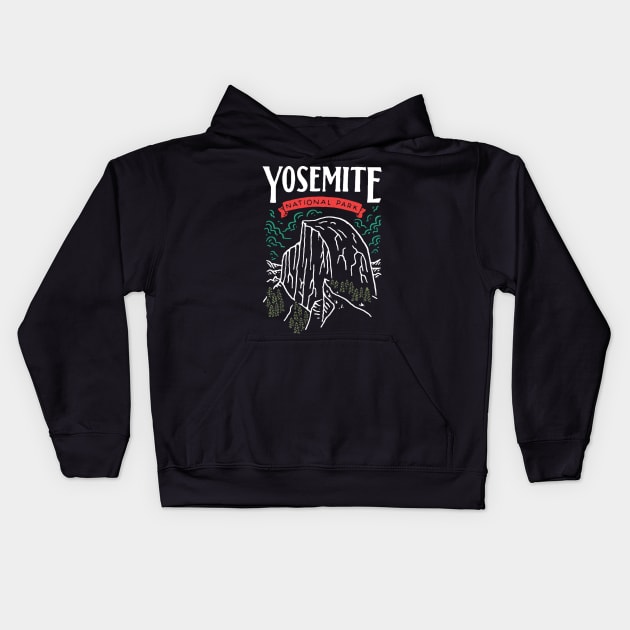 Yosemite national park Kids Hoodie by hatim7811